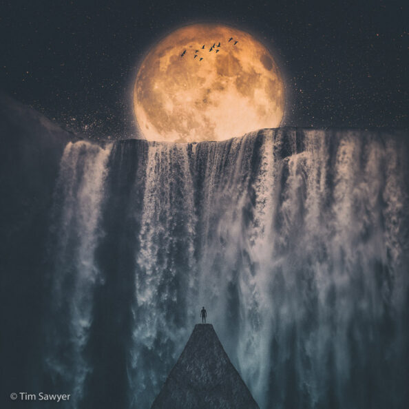 Waterfall Moon